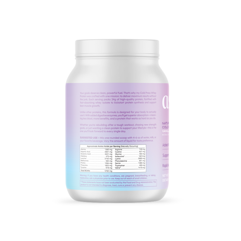 Natural Cold Pressed Whey Protein